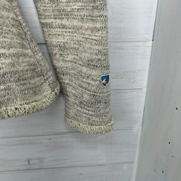 Kuhl Womens Alaska 1/4 Zip Pullover Fleece in Ash Shearling Warm Size Large - Picture 4 of 12